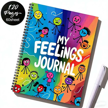 120 Pages Mental Health Journal – Mood Tracking & Feeling Diary for Emotional Wellness