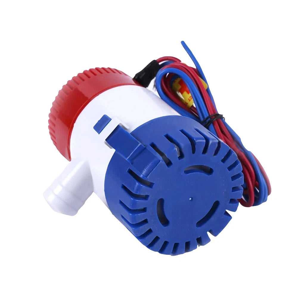 1100GPH 12V Automatic Bilge Pump - Submersible Marine Boat Water Pump for Yacht, Bass Boat, Sailboat