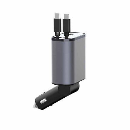 4-in-1 Universal Car Charger with Dual USB-C Ports, Fast Charging for iPhone & All Phones