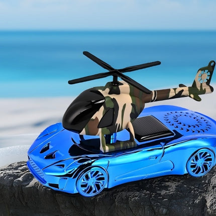 Solar Powered Rotating Car Air Freshener - Hanging Helicopter Ornament