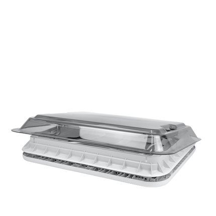 400mm x 450mm Roof Hatch with Skylight and Built-In Blind for Caravan, Motorhome & Camper Trailer