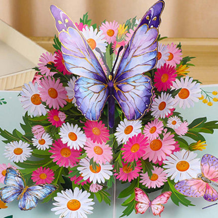 3D Pop Up Flower Birthday Card for Her Mum Daughter Wife Niece