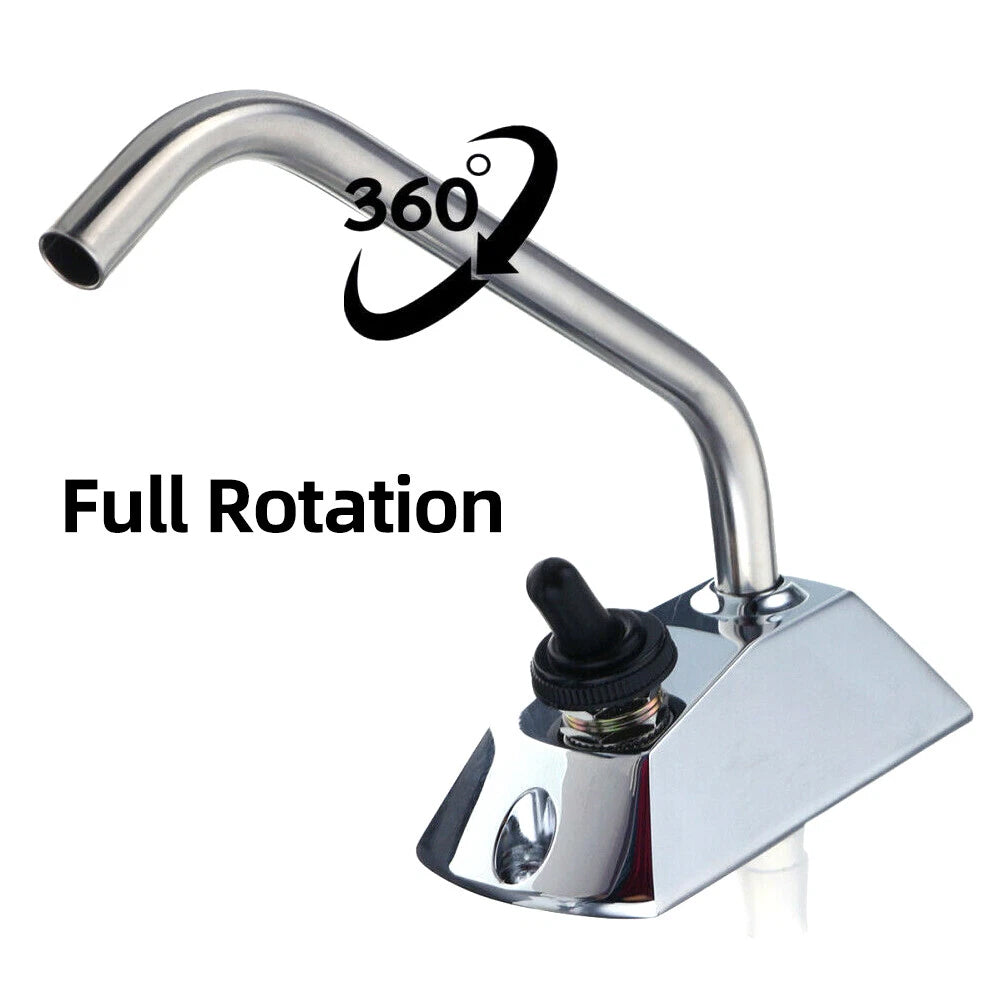 12V DC Electric Water Pump with Faucet & Switch | Automatic Pressure Pump for RV, Boat, Caravan, Motorhome Sink