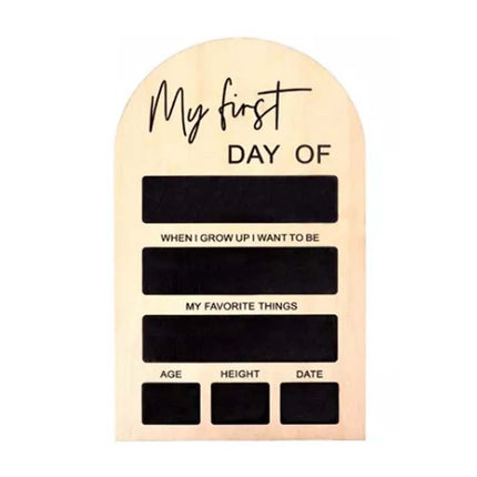 My First Day of School Photo Board Sign Chalkboard for Back to School