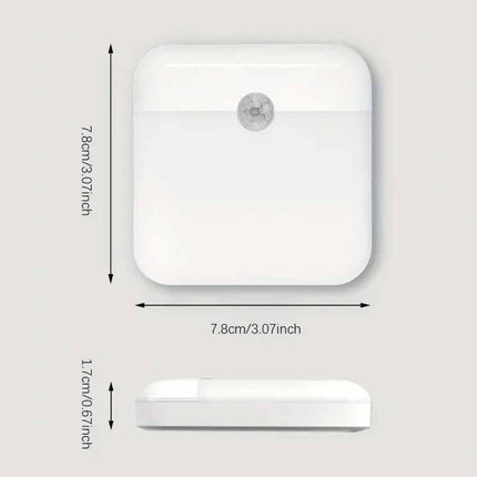 USB Rechargeable PIR Motion Sensor Night Light Bi-Colour Magnetic for Bathroom