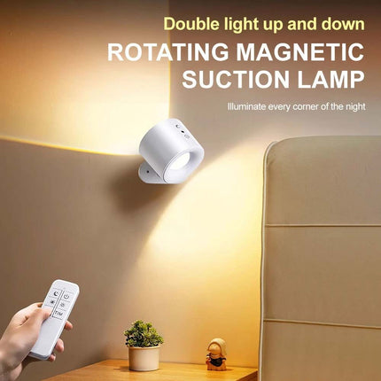 Rechargeable Magnetic LED Wall Sconce Night Lamp with Remote
