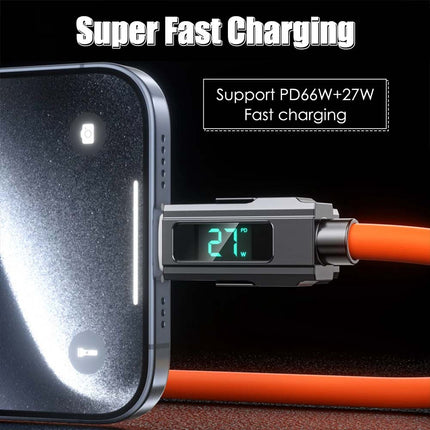 4-in-1 USB-C PD 100W Fast Charging Cable for iPhone & Android