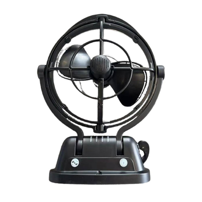 12V/24V DC Ceiling Fan with Remote - Ultra-Quiet 360° Airflow, Bladeless Safe Design for RV, Caravan, Boat, Camper