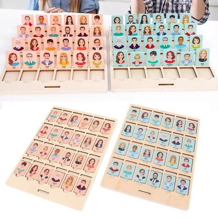 Wooden Guessing Game Board – Logical Thinking Training Toy for Kids