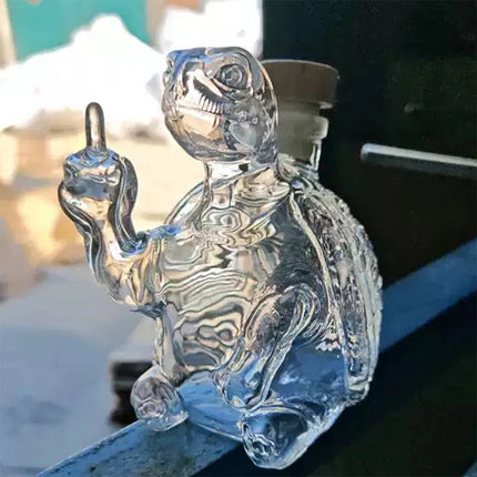 2025 Unique Turtle Glass Whiskey Bottle Decanter Animal Gift