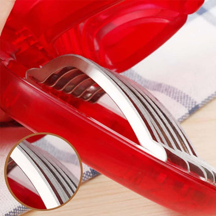 Stainless Steel Strawberry Slicer with Sharp Blade – Fruit Cutter Tool