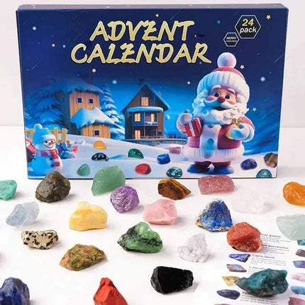 2026 Geological Ore Advent Calendar Mock Stone Crystal Christmas Countdown