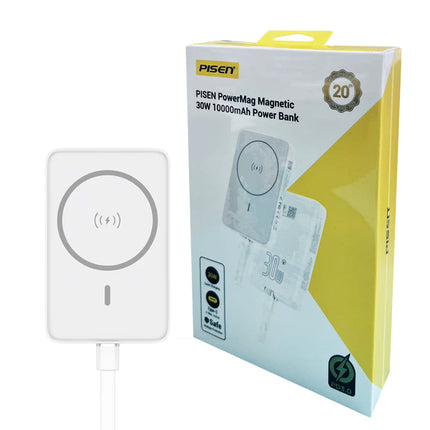 10000mAh 30W Magnetic Wireless Power Bank PD QC3.0 Fast Charging