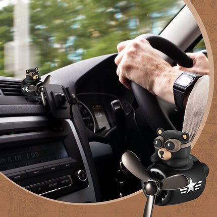 Bear Car Air Freshener Vent Clip - Cute Car Accessories Aroma Diffuser for Air Vent