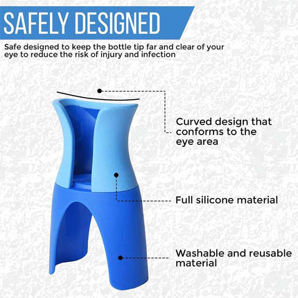 Portable Reusable Eye Drop Bottle Dispenser Aid