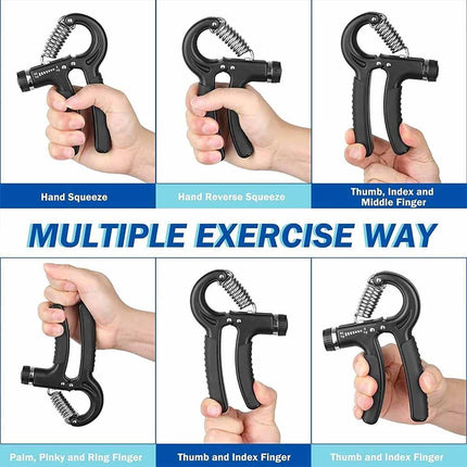 Adjustable Hand Grip Strengthener 5-60 kg, 2 Pack Hand Exerciser