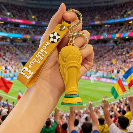 4 Pcs 2026 World Cup Mascot Pendant Football Keychain Set