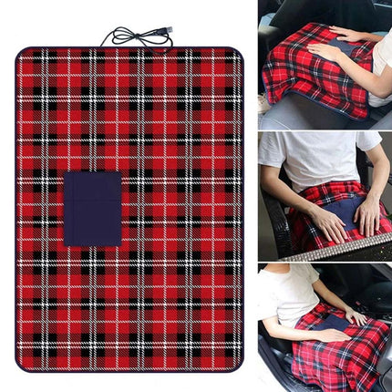 Electric Heated Throw Blanket, Fleece Warming Blanket with Timer & Washable Design