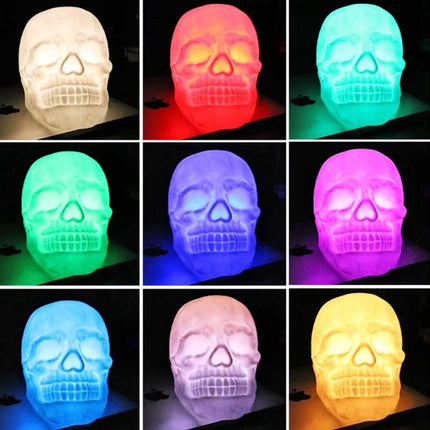 7 Colors Skull Night Light Touch/USB/Remote Bedside Lamp
