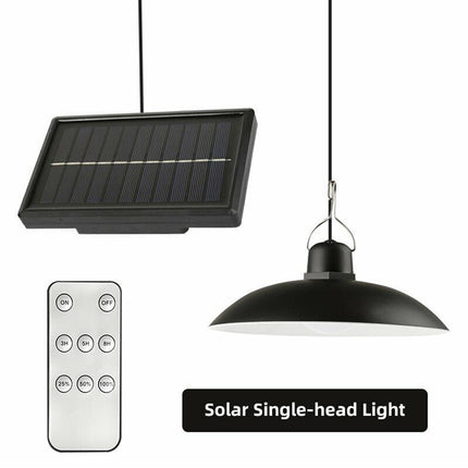 Solar Pendant Light Outdoor Hanging with Remote for Garden Yard Tent
