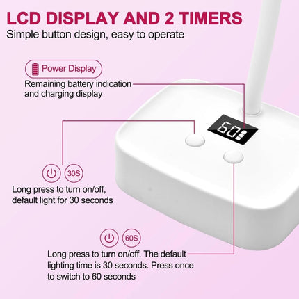 Professional UV LED Nail Lamp Gel Curing with USB