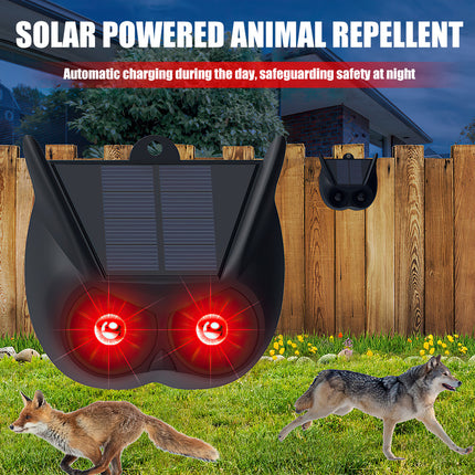 Solar Powered Animal Repeller Bird Cat Fox Dog Scarer Pest Control