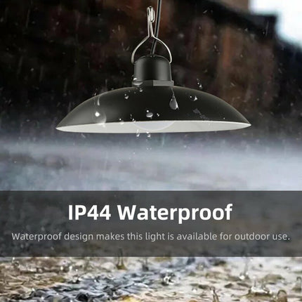 Solar Pendant Light Outdoor Hanging with Remote for Garden Yard Tent
