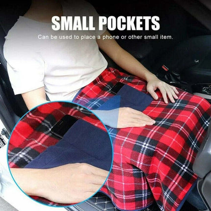 Electric Heated Throw Blanket, Fleece Warming Blanket with Timer & Washable Design