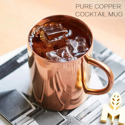 450ML Pure Copper Mug for Mule, Coffee, Beer, Cocktail – Camping Gold