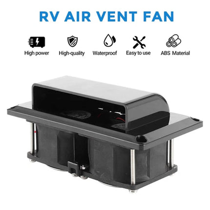 12V Side Air Vent Ventilator Exhaust Fan for Caravan Motorhome Boat RV