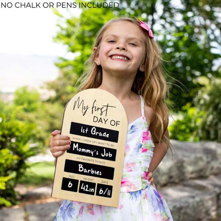 My First Day of School Photo Board Sign Chalkboard for Back to School