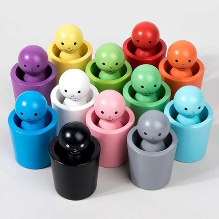 Color Sorting Cups Matching Game Creative Early Educational Party Toy