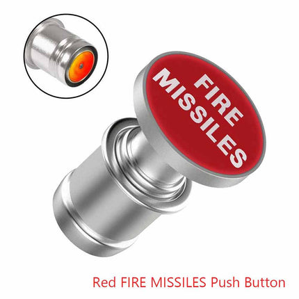 Red LED Missile Launch Cover – 12V Car Lighter Socket, Funny Ignition Switch & Auto Interior Decor