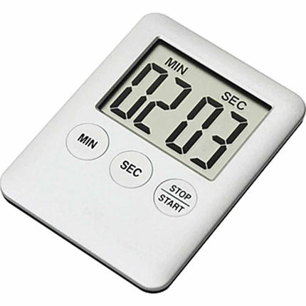 Large LCD Kitchen Timer Count Up/Down Loud Alarm Magnetic