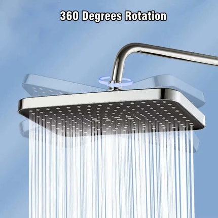 12" High Pressure Rain Shower Head – Larger Flow, Supercharge Spray