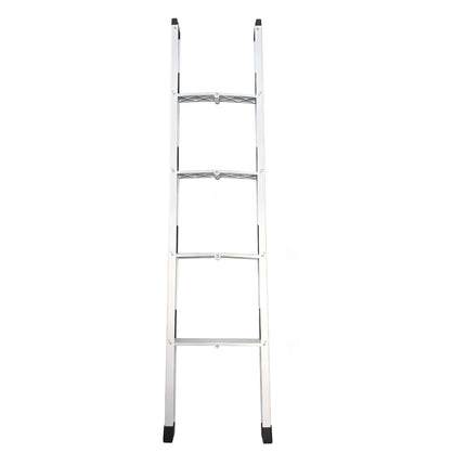 Caravan Ladder 4-Step, Heavy Duty Aluminum Folding Steps with Non-Slip Rungs for RV Camper Trailer