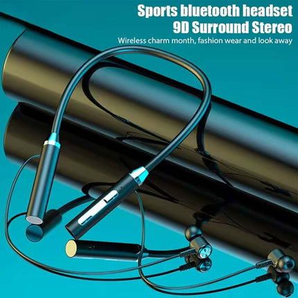 Wireless Bluetooth In-Ear Neckband Earphones Sports Headphones with Mic