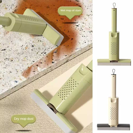 Foldable Hand-Wash Mini Mop, Portable Self-Wringing Small Mop for Kitchen