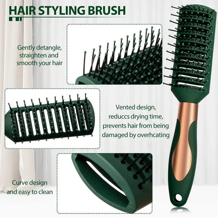 Professional 4x Hair Brush Set – Salon Massage & Detangling Combo