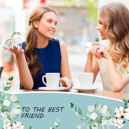 Friendship Gift Acrylic Plaque – Best Friend Birthday Thank You Present for Her