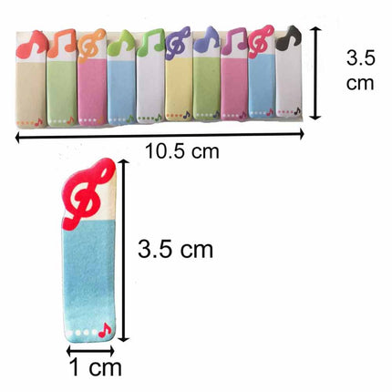 Music Novelty Sticky Notes Treble Clef Memo Pad Gift Present
