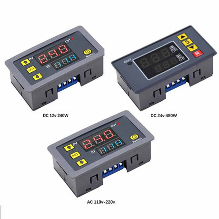 DC 12V 24V Digital Adjustable Cycle Timer Delay Relay Control Switch