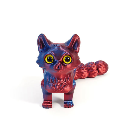 16CM Articulated Cat Toy, 3D Printed PLA Joints Fidget Figurine Gift