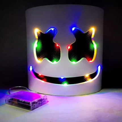 DJ Face Mask Helmet Cosplay Marshmallow Music Party Costume Mask