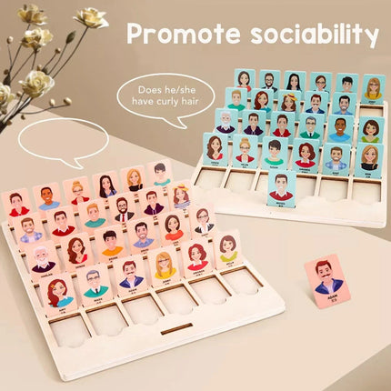 Wooden Guessing Game Board – Logical Thinking Training Toy for Kids