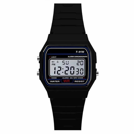 Classic New Digital Retro Sport Watch with Alarm & Stopwatch – Black for Kids & Students