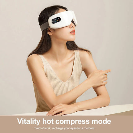 Heated Eye Massager with Bluetooth Music Relax Reduce Eye Strain