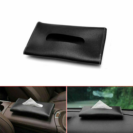 Universal Sun Visor Tissue Box Holder for Car - Strapped Napkin Dispenser Accessory