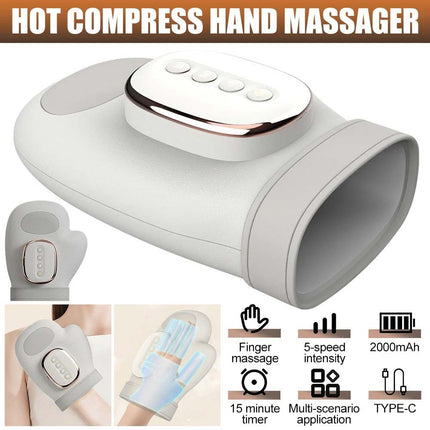 Cordless Hand Massager with Heat & Compression – Relief for Arthritis & Carpal Tunnel