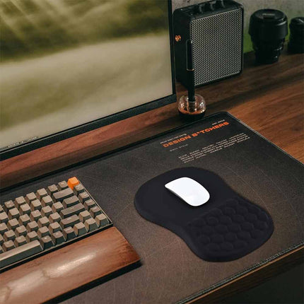 Ergonomic Gaming Mouse Pad with Massage Wrist Support Design